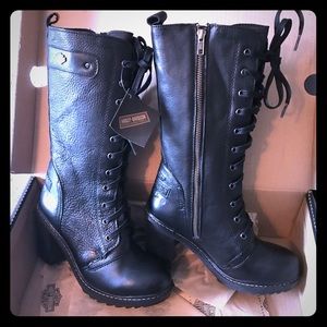 Harley-Davidson hi-heeled boots